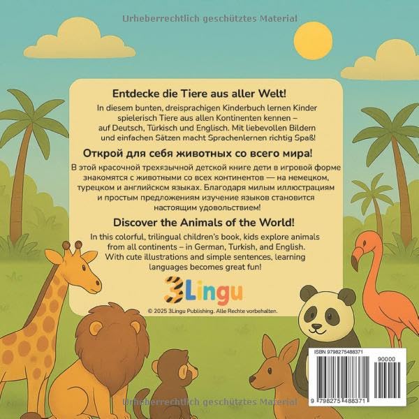 Buchcover Rückseite: Die Tiere der Welt